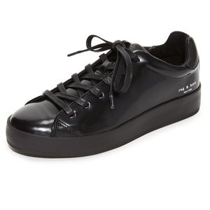 Black Rag & Bone Leather Sneakers